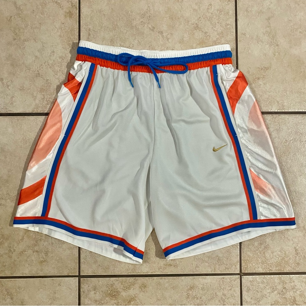 Nike DNA DriFit White and Blue Men's Athletic Shorts